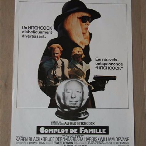 'Complot de famille' (Family Plot) Belgian affichette